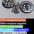 Load image into Gallery viewer, Smugglers Outpost 14-Pin Rotary NeoPixel & 2 Button PCB