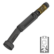 Load image into Gallery viewer, Saberbay 'The Turn' Jedi Dooku Saber Chassis DIY Kit