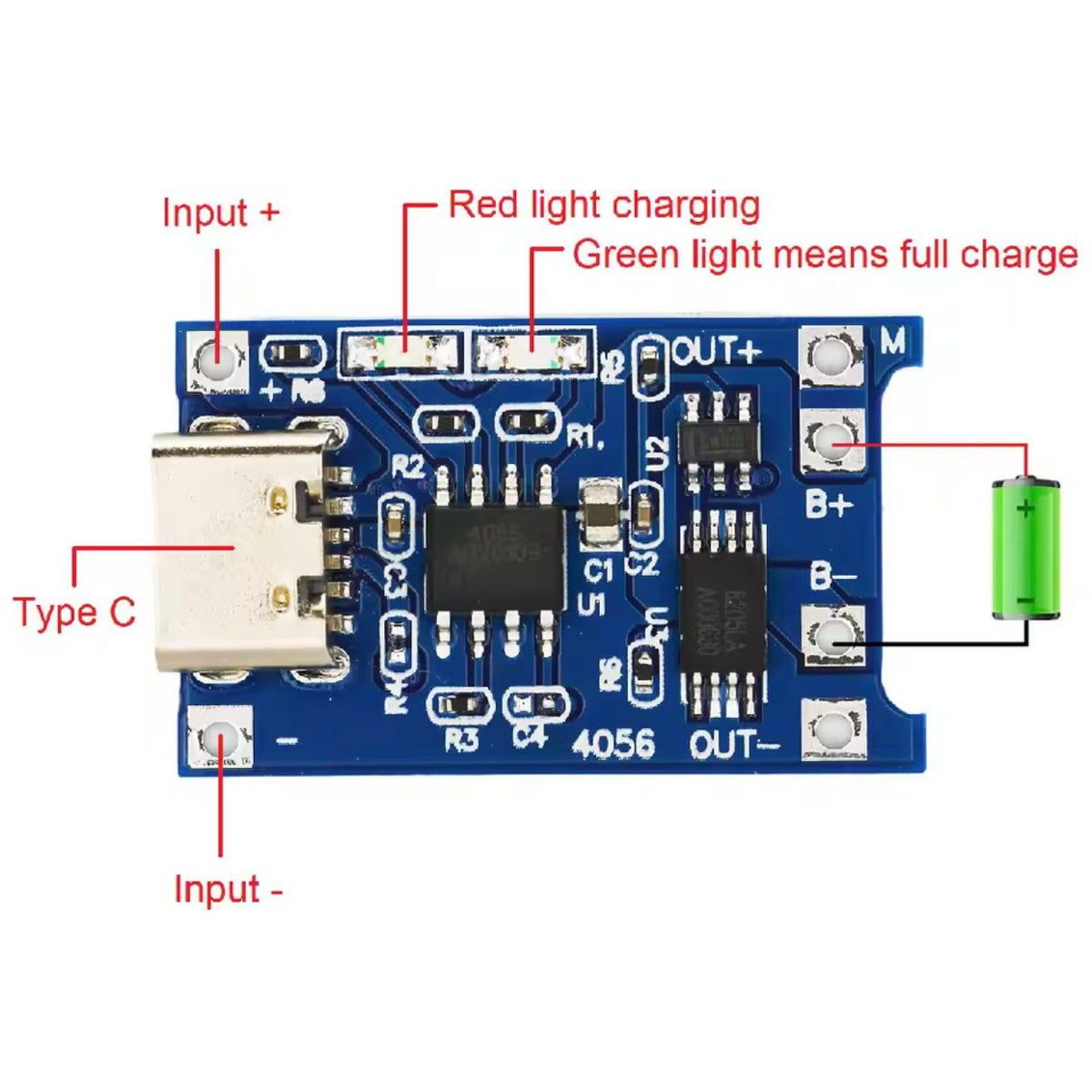 usb c lipo charging circuit 5V USB Type C Lithium Ion Battery Protection Charging Board – The Saber  Armory