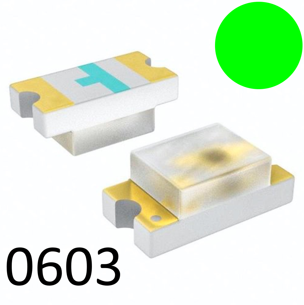 SMD 0603 Green LED – The Saber Armory