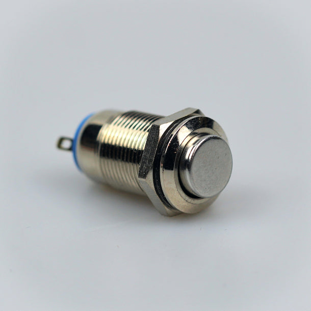 12mm Latching Switch - Silver - High Top