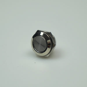 Short Body 16mm Momentary Switch Silver