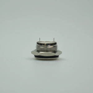 Short Body 16mm Momentary Switch Silver