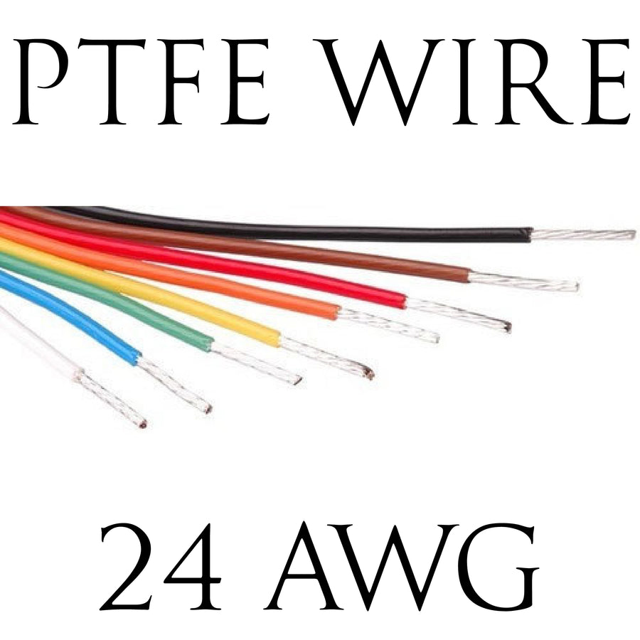 24AWG PTFE BS Spec Hook Up Wire (1 Metre Lengths)