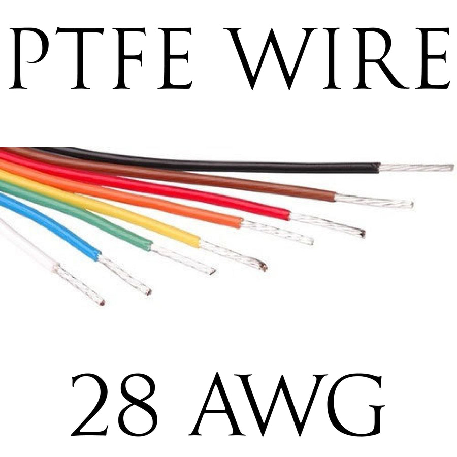 28AWG PTFE BS Spec Hook Up Wire (1 Metre Lengths)