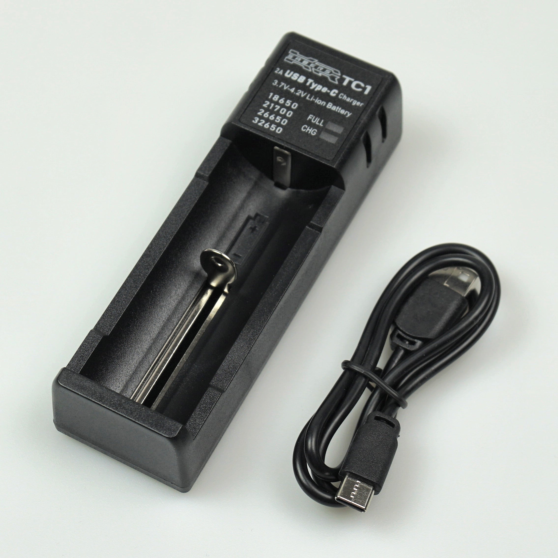 2A Single Lithium Ion Removable Battery Charger For 18650, 21700 etc. The Saber Armory 2A Single Lithium Ion Removable Battery Charger For 18650, 21700 etc. The Saber Armory