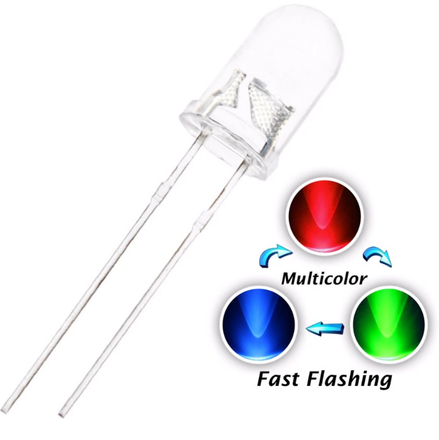 Flash Led Led 5mm RGB Fast Flashing LED – The Saber Armory