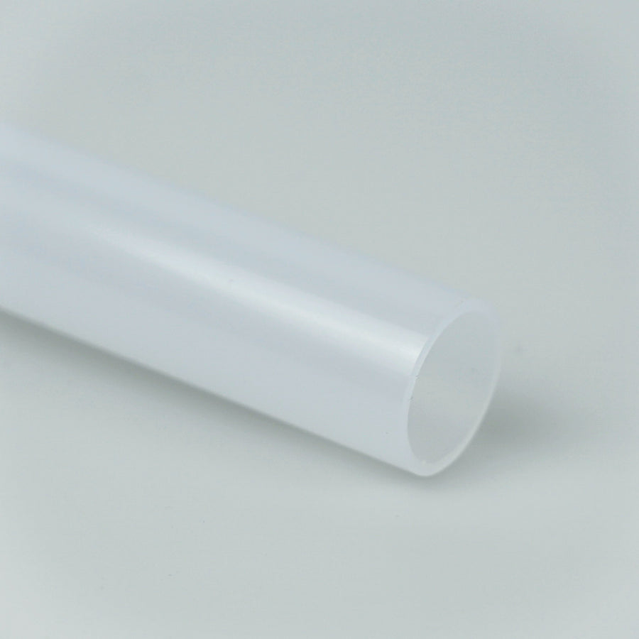 7/8" OD Thin Walled Trans White Polycarbonate Tube (1 Metre)