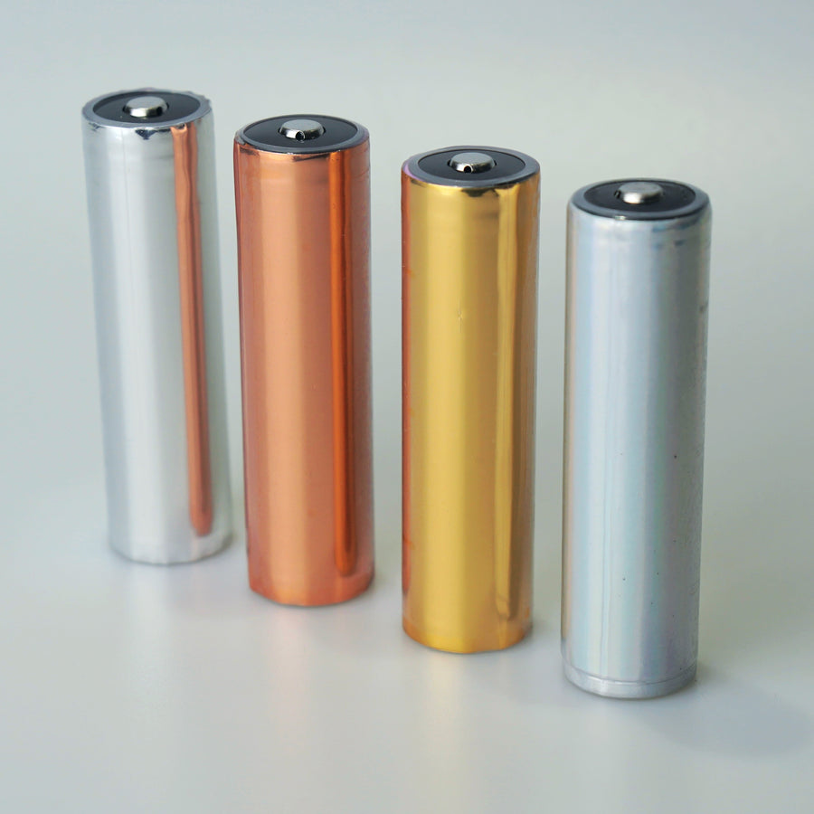18650 Battery Metallic Decal Sticker Kit