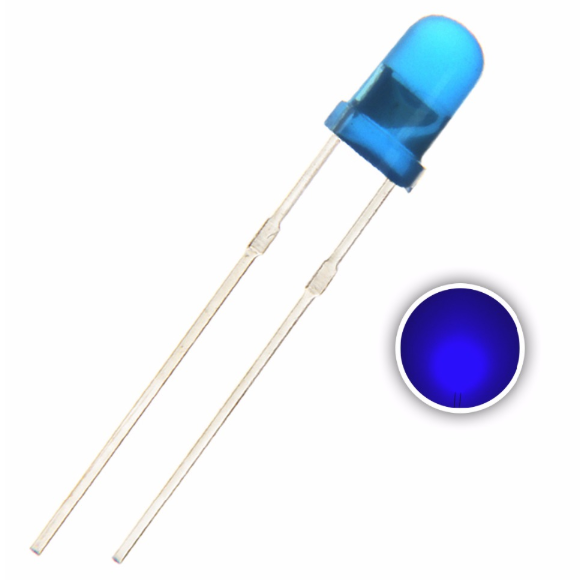 3mm Diffused Blue LED