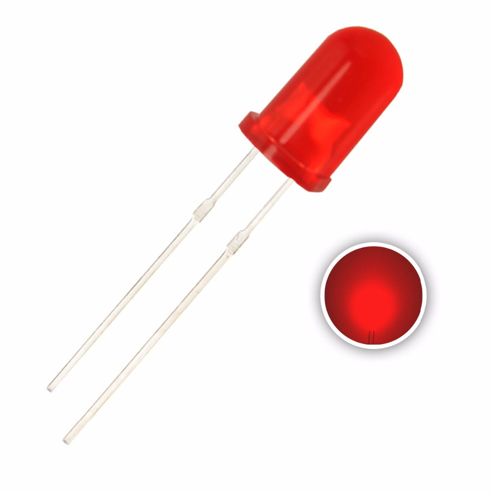 5mm Diffused Red LED – The Saber Armory
