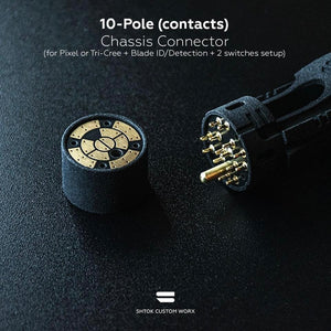 10-Pole Chassis PCB Connector Set