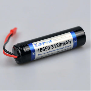Keeppower 18650 3.7v 3120mah 15A High Drain PCB Protected Wired Lithium Ion Battery