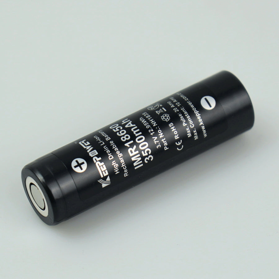 Keeppower 18650 3.7v 3500mah 10A High Drain Removable Lithium Ion Battery