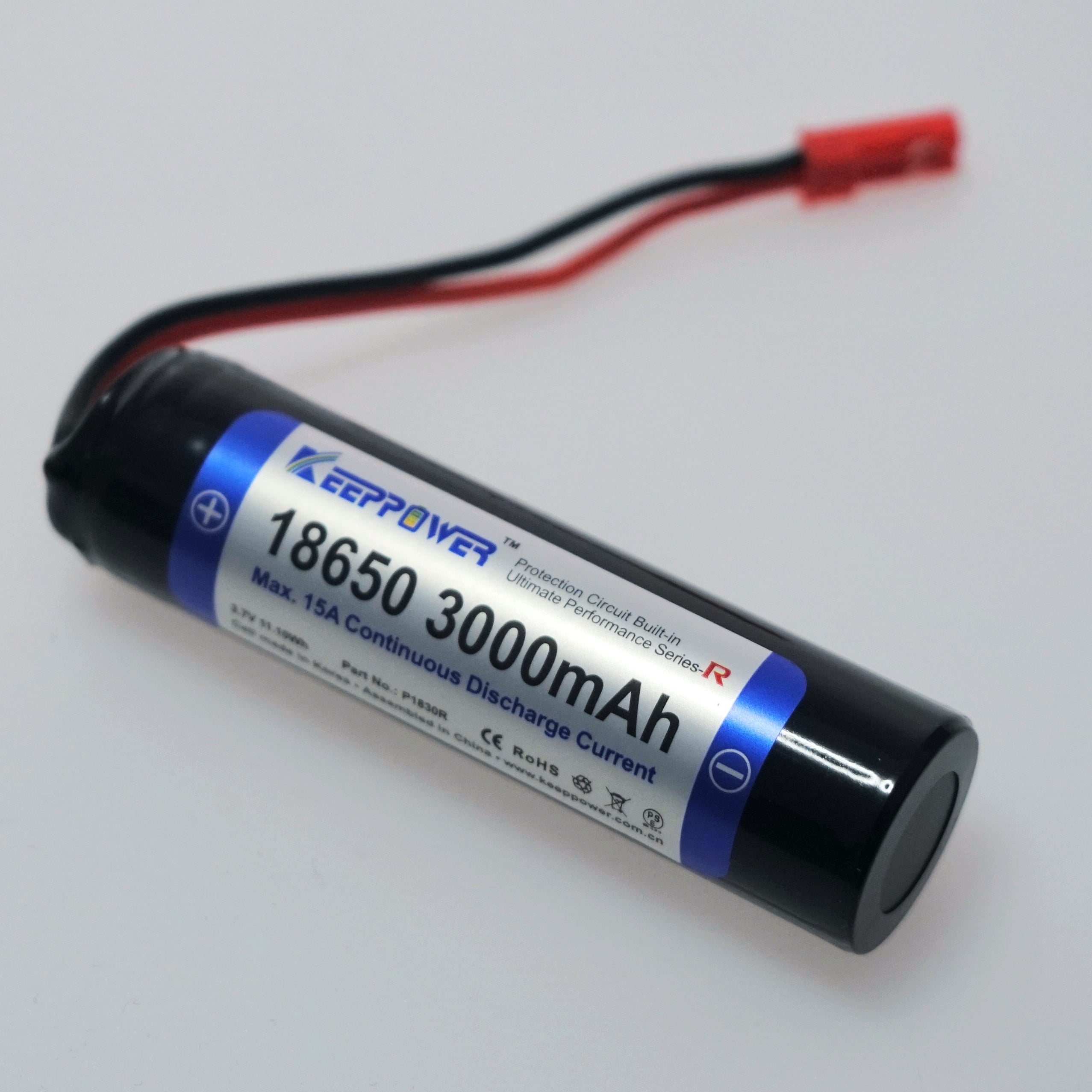 Keeppower 18650 3.7v 3000mah 15A High Drain PCB Protected Removable Li –  The Saber Armory