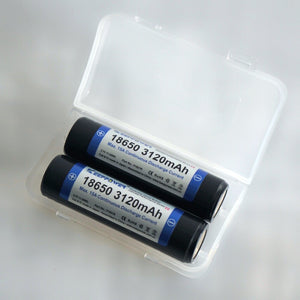DUAL PACK Keeppower 18650 3.7v 3120mah 15A High Drain PCB Protected Removable Lithium Ion Battery