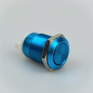 12mm Momentary Switch - Blue - Flat Top