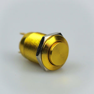 12mm Momentary Switch - Gold - High Top
