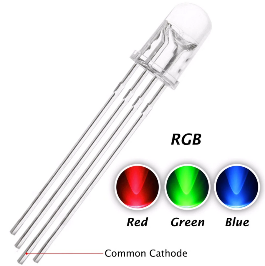 5mm RGB Common Cathode LED