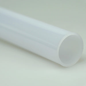 1" OD Thin Walled Trans White Polycarbonate Tube (1 Metre)